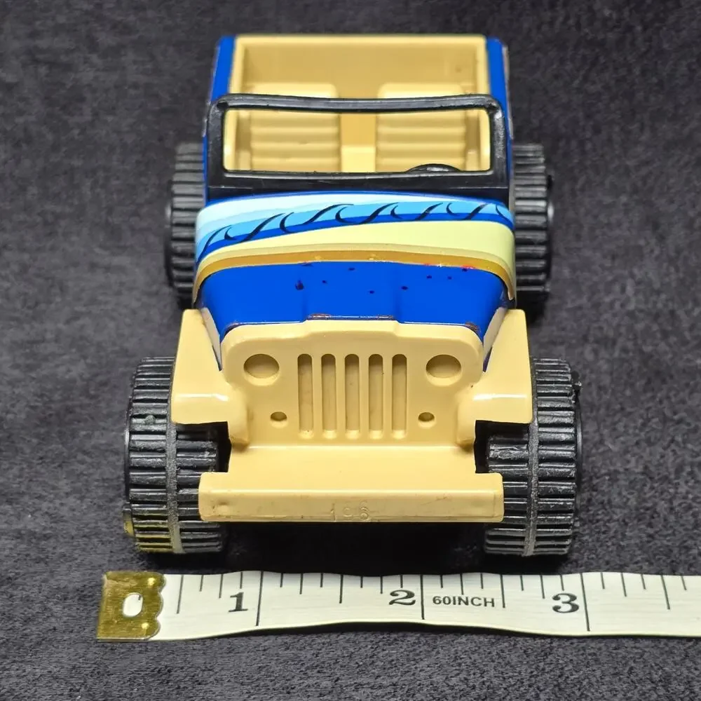 Vintage 1979 Tonka Jeep 812892 Blue Beach Waves Cruiser Car Vehicle